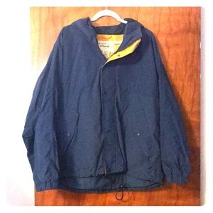 Eddie Bauer men’s Navy blue rain jacket